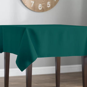 Poplin 60 Rectangular Table Covers Teal Image 2