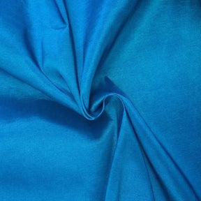 Stretch Taffeta Rod Pocket Curtains - Turquoise