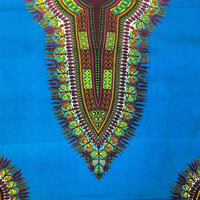 Dashiki Angelina African Print - Turquoise Fabric