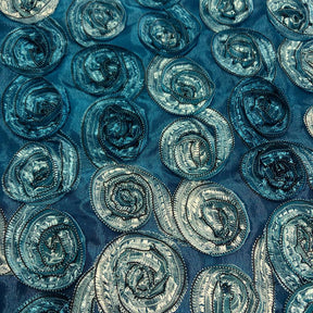 Distressed Turquoise Rosette