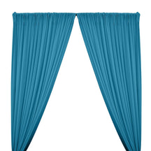 ITY Knit Stretch Jersey Rod Pocket Curtains - Turquoise
