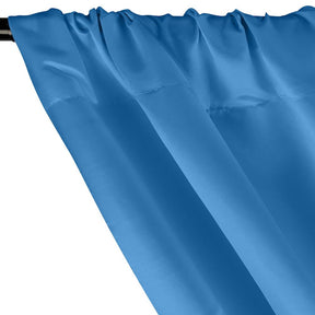 Matte Satin (Peau de Soie) Rod Pocket Curtains - Turquoise