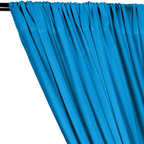 Rayon Challis Rod Pocket Curtains - Turquoise