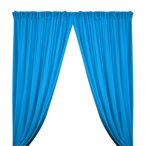 Shiny Milliskin Rod Pocket Curtains - Turquoise