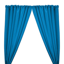 Stretch Taffeta Rod Pocket Curtains - Turquoise