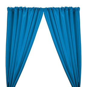 Stretch Taffeta Rod Pocket Curtains - Turquoise