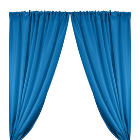 Polyester Twill Rod Pocket Curtains - Turquoise