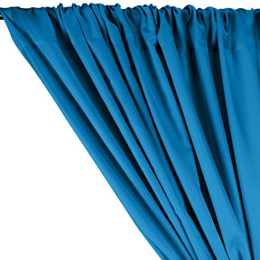 Polyester Twill Rod Pocket Curtains - Turquoise
