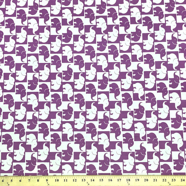 Tusk Purple Print Broadcloth