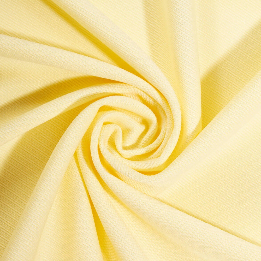 Stretch Twill French Terry Fabric SV578265 Light Yellow A2