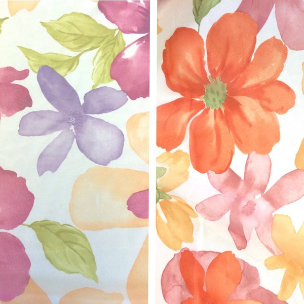 Floral Printed Sheer Voile (118") Fabric