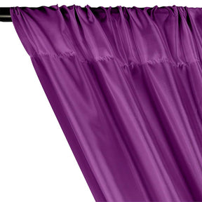 Poly China Silk Lining Rod Pocket Curtains - Violet