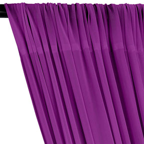 Power Mesh Rod Pocket Curtains - Violet
