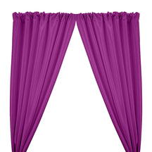 Stretch Taffeta Rod Pocket Curtains - Violet