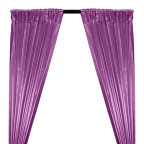 Tissue Lame Rod Pocket Curtains - Violet