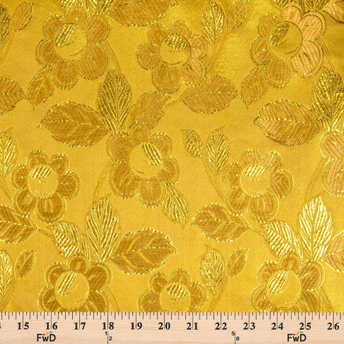 Daisy Metallic Brocade Fabric 60