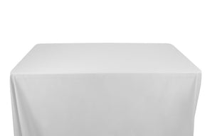 100% Cotton Broadcloth Banquet Rectangular Table Covers - 8 Feet