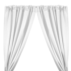 Neoprene Scuba Rod Pocket Curtains (All Colors Available) - White