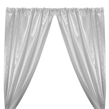 Bridal Satin Rod Pocket Curtains (All Colors Available) - White