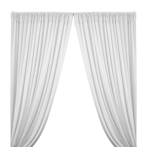 Cotton Jersey Rod Pocket Curtains (All Colors Available) - White
