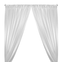 Crepe Back Satin Rod Pocket Curtains (All Colors Available) - White