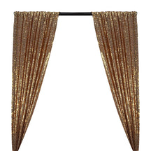 Zigzag Micro Sequins Starlight Rod Pocket Curtains - White Gold