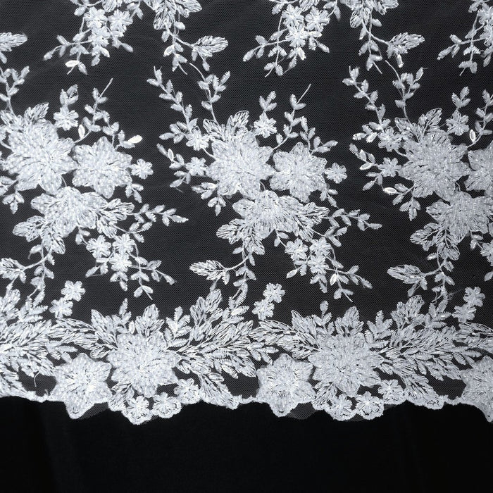 Ivory Beaded Lace Ivy