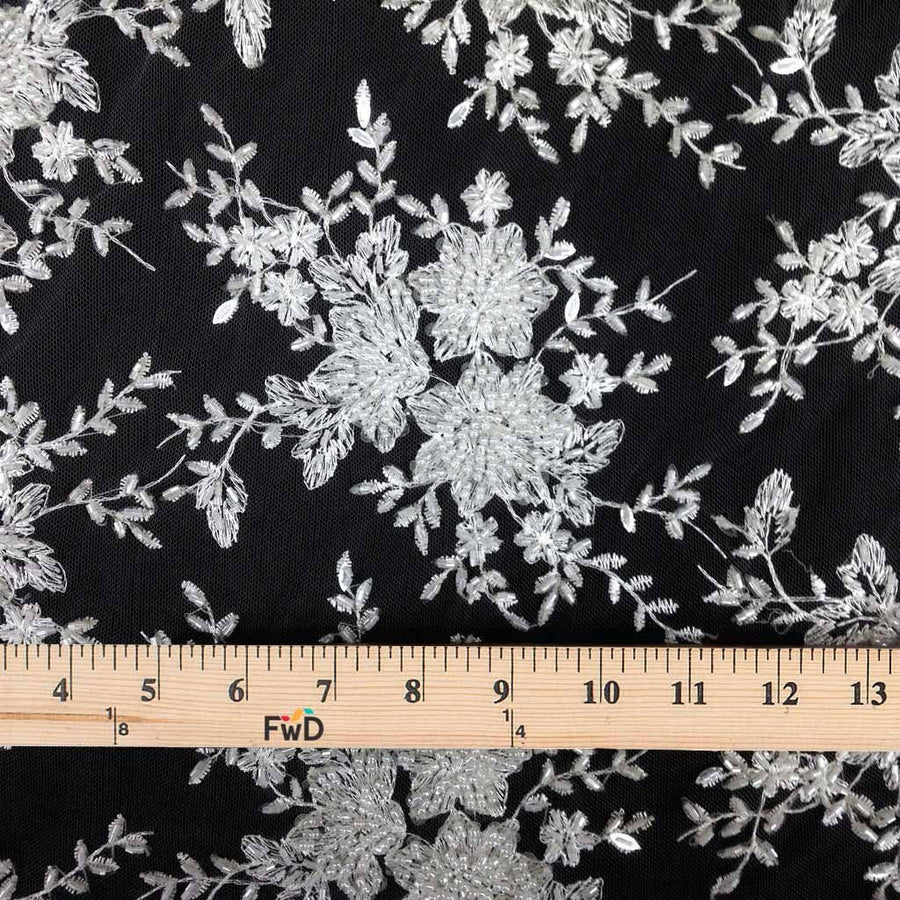 Ivory Beaded Lace Ivy