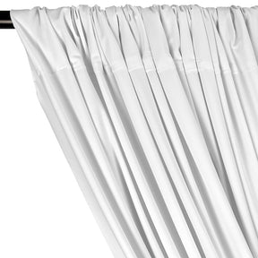 Matte Milliskin Rod Pocket Curtains (All Colors Available) - White