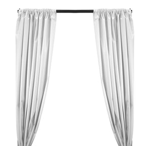 Ottertex® Canvas Waterproof Rod Pocket Curtains (All Colors Available) - White