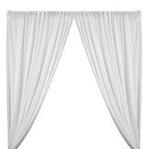 Peachskin Rod Pocket Curtains (All Colors Available) - White