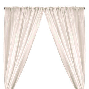 Polyester Dupioni Rod Pocket Curtains (All Colors Available) - Off White