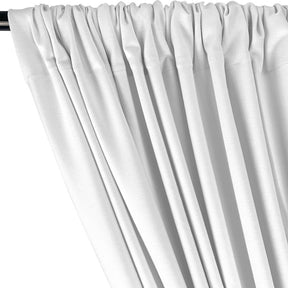 Ponte de Roma Rod Pocket Curtains (All Colors Available) - White