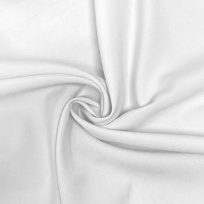 Poplin (110 Inch) Rod Pocket Curtains (All Colors Available) - White