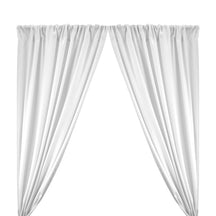 Poplin (60 Inch) Rod Pocket Curtains (All Colors Available) - White