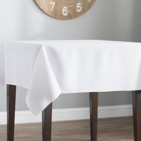 Poplin 60 Rectangular Table Covers White Image 2