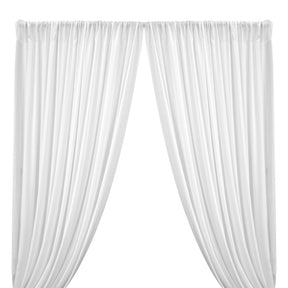 Rayon Challis Rod Pocket Curtains (All Colors Available) - White