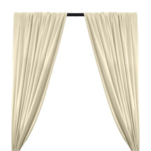 Silk Linen Matka Rod Pocket Curtains (All Colors Available) - White