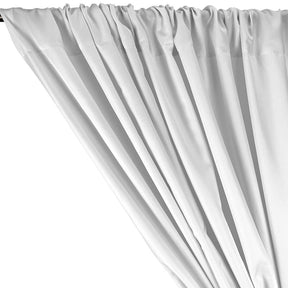 Polyester Twill Rod Pocket Curtains (All Colors Available) - White