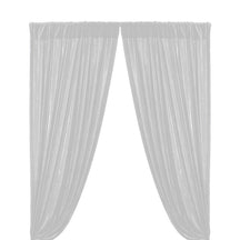 Micro Velvet Rod Pocket Curtains (All Colors Available) - White