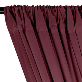 100% Cotton Broadcloth Rod Pocket Curtains - Wine