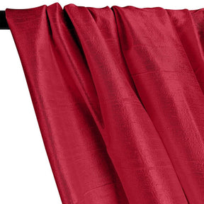 Silk Dupioni (54 Inch) Rod Pocket Curtains - Wine