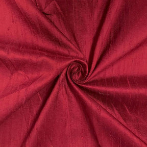 Silk Dupioni (54 Inch) Rod Pocket Curtains - Wine