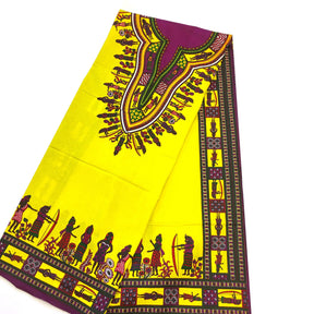 Dashiki Angelina African Print - Yellow Fabric