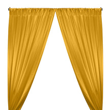 Crepe Back Satin Rod Pocket Curtains - Yellow