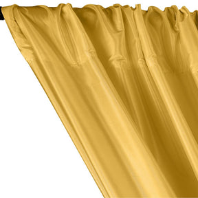Polyester Taffeta Lining Rod Pocket Curtains - Yellow