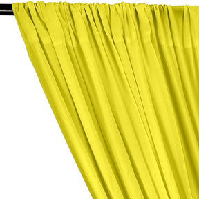 Rayon Challis Rod Pocket Curtains - Yellow