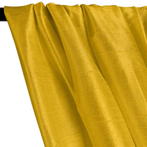 Silk Dupioni (54 Inch) Rod Pocket Curtains - Yellow