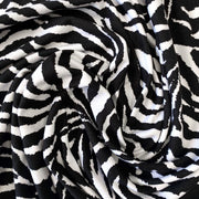 Zebra Printed DTY Brushed Fabric By The Yard
