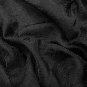 Crushed Sheer Voile Rod Pocket Curtains - Black